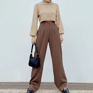 Princess Polly Brown Archer Pants